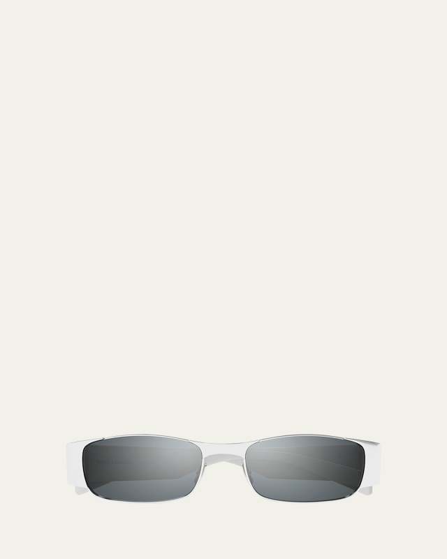 Rectangular Metal Sunglasses